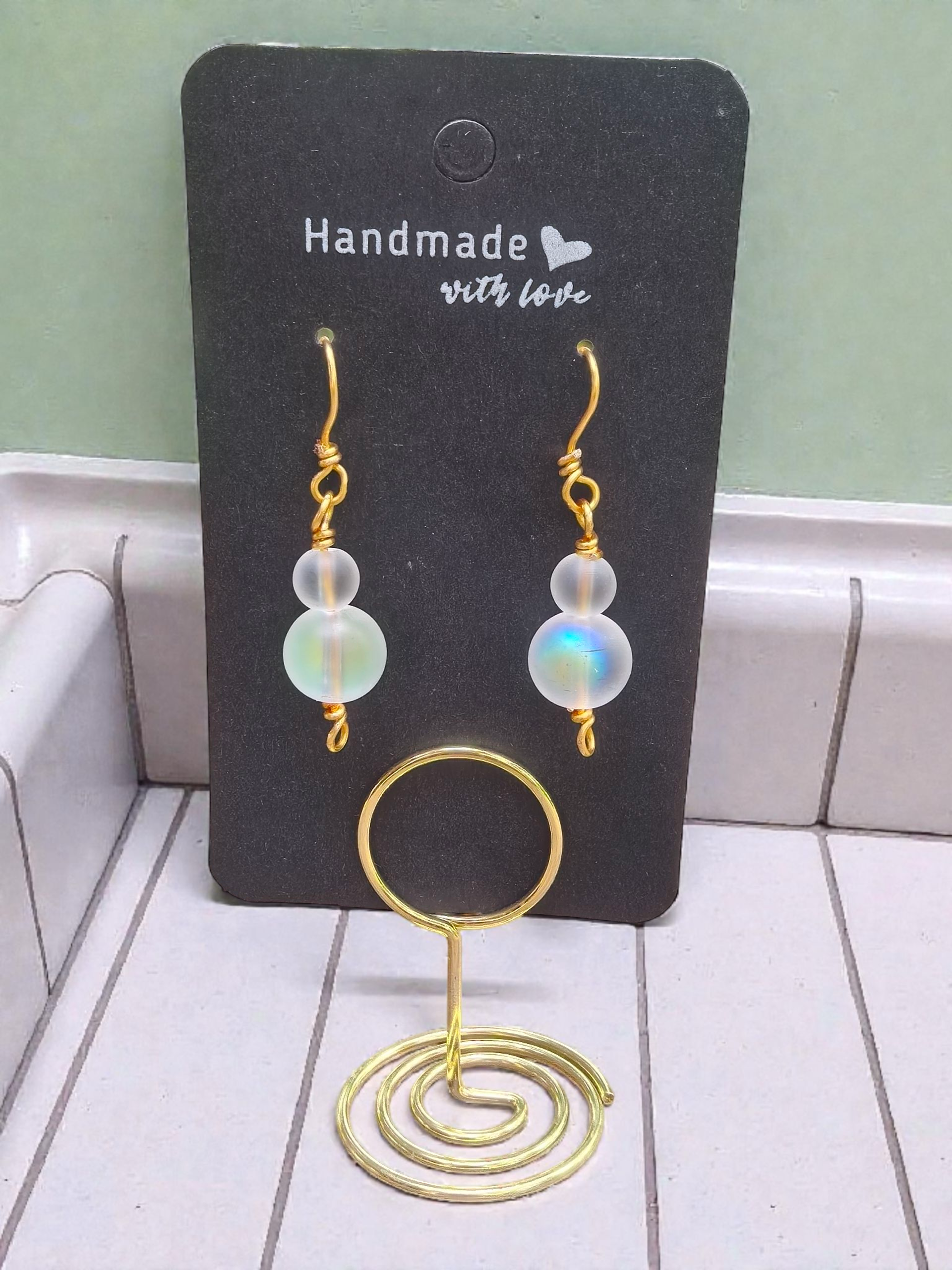 Iridescent Opal Earrings